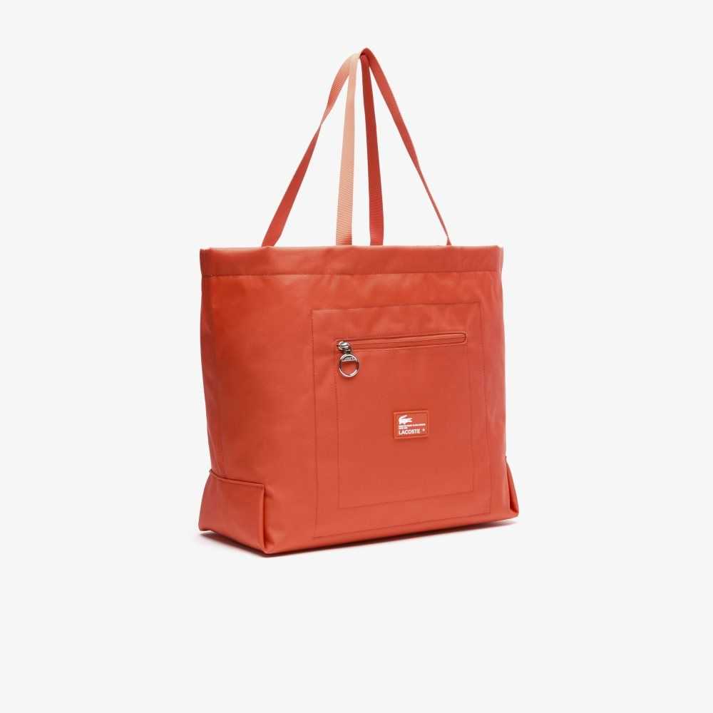 Lacoste Contrast Branding Oversized Tote Renkli | QB7284930