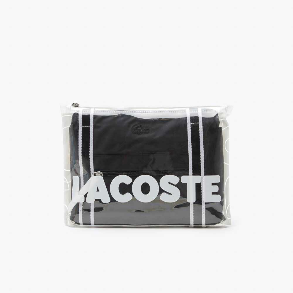 Lacoste Contrast Print Collapsible Weekend Siyah Beyaz | DK3654071