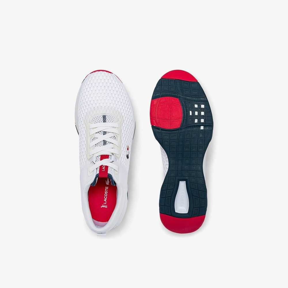 Lacoste Court-Drive Textured Beyaz Mavi Kırmızı | IC6239174