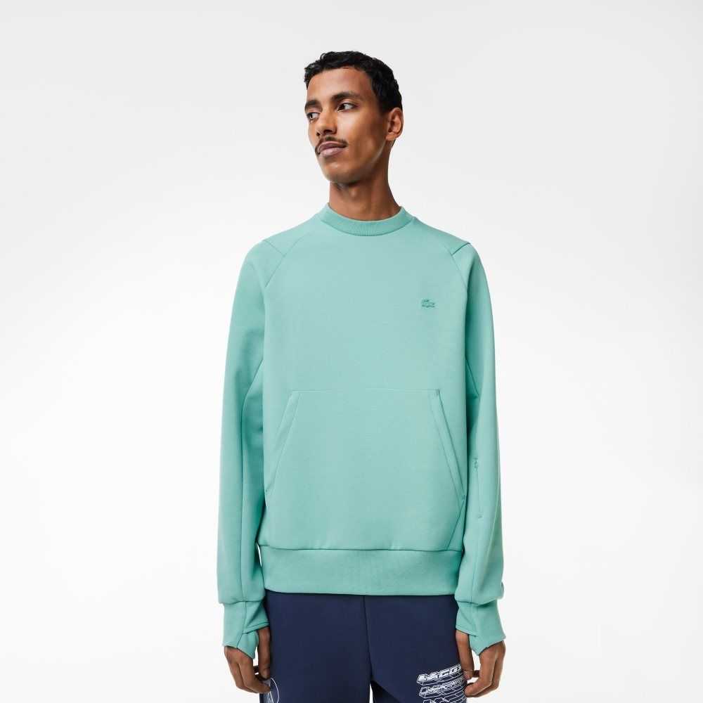 Lacoste Crew Neck Kangaroo Pocket Pamuklu Blend Nane | RG0495136