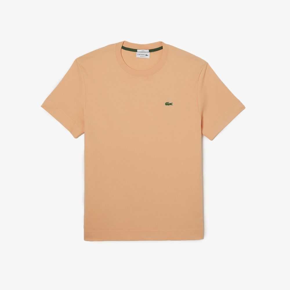 Lacoste Crew Neck Organic Pamuklu Açık Turuncu | EC1862947