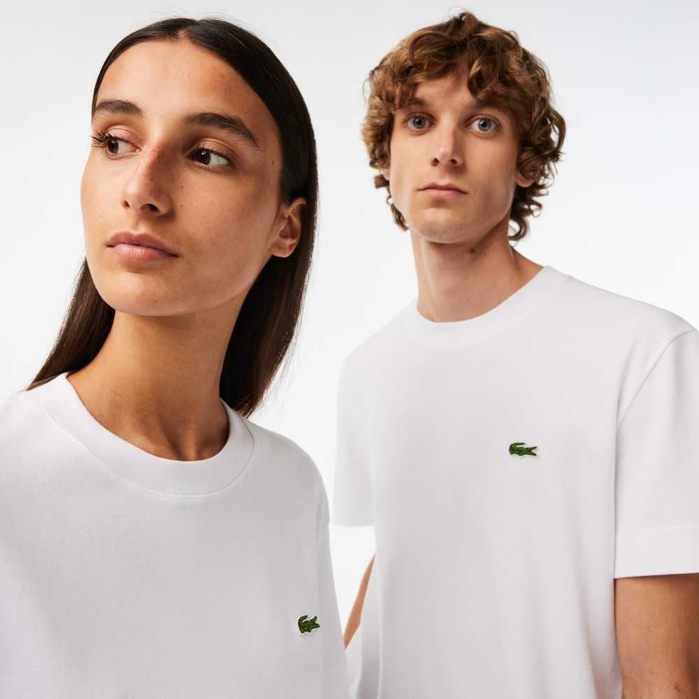 Lacoste Crew Neck Organic Pamuklu Beyaz | HW8792530