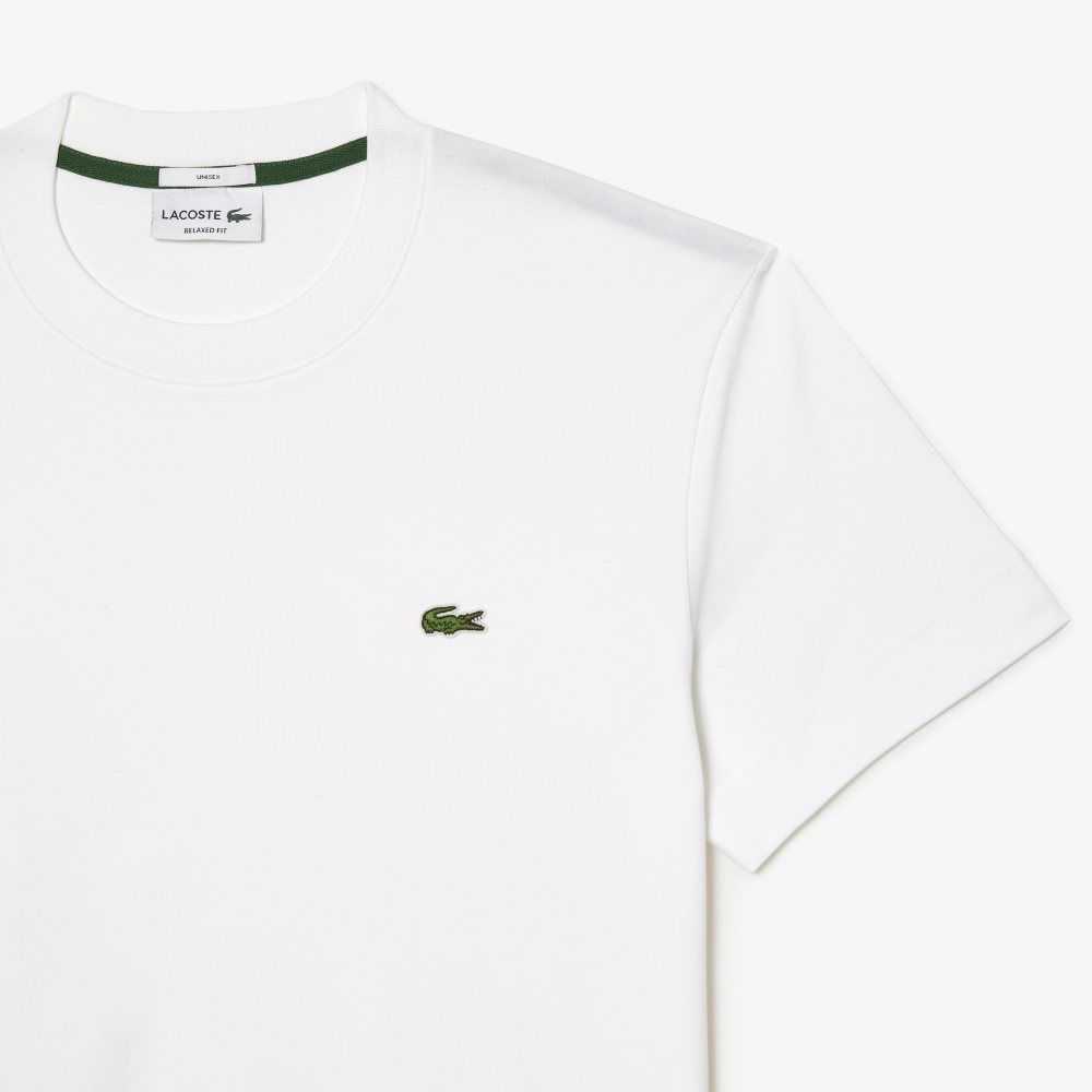 Lacoste Crew Neck Organic Pamuklu Beyaz | HW8792530