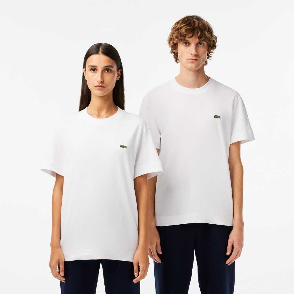 Lacoste Crew Neck Organic Pamuklu Beyaz | HW8792530