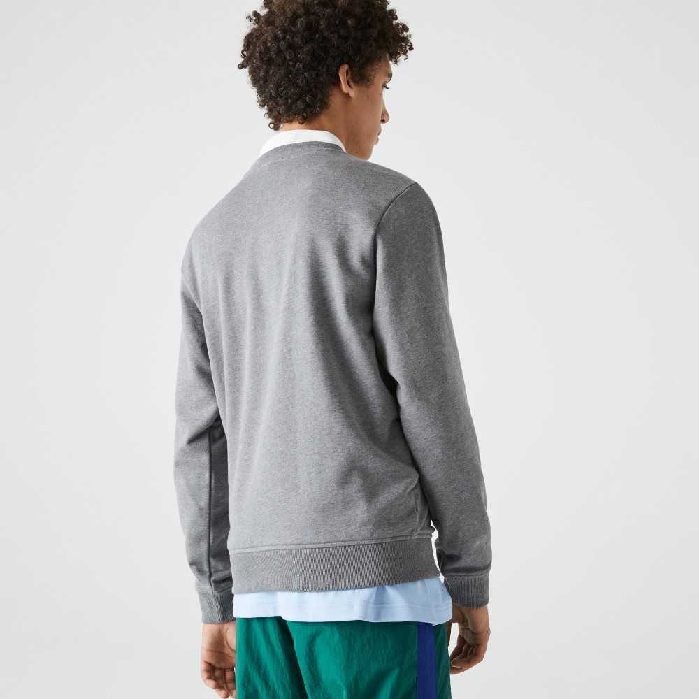 Lacoste Crew Neck Organic Pamuklu Gri | DB1854326