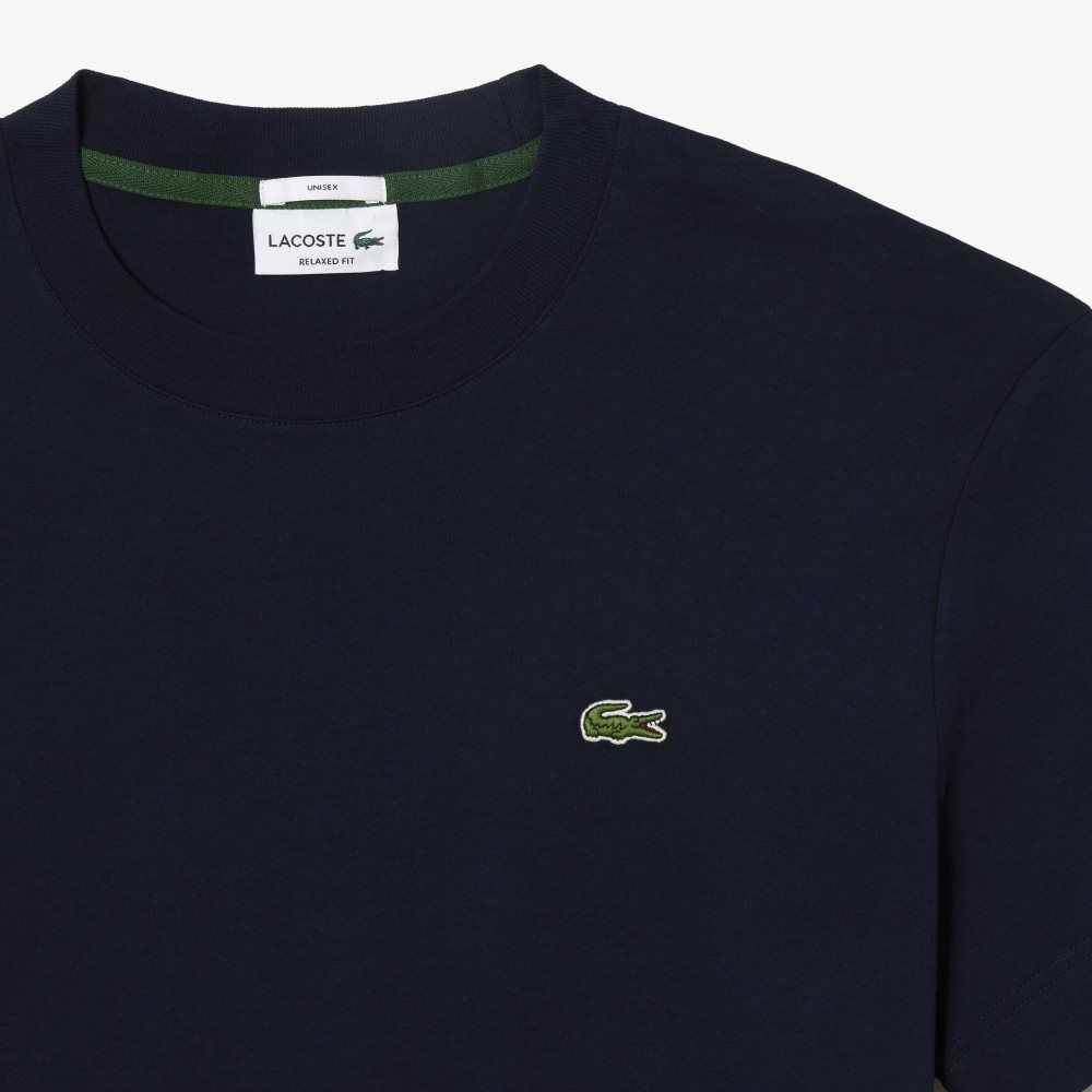 Lacoste Crew Neck Organic Pamuklu Lacivert Mavi | VP6982074