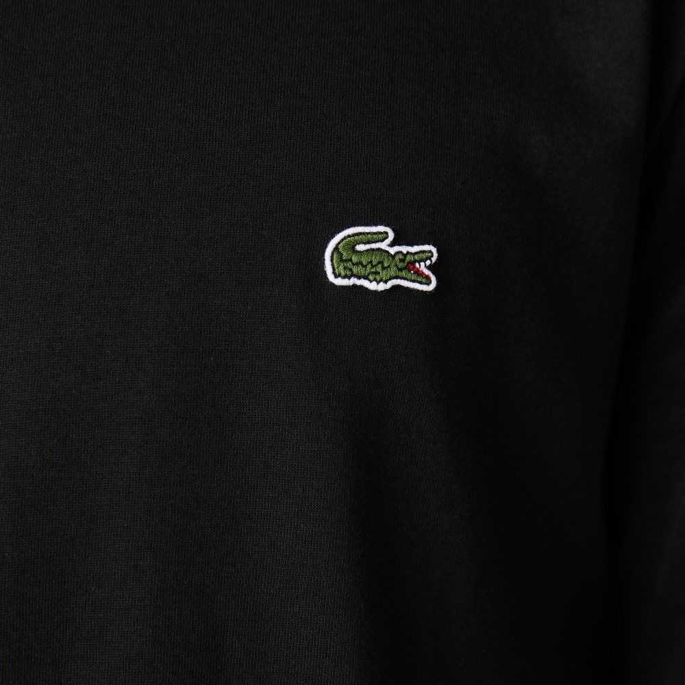 Lacoste Crew Neck Pima Pamuklu Jersey Siyah | CS6508297