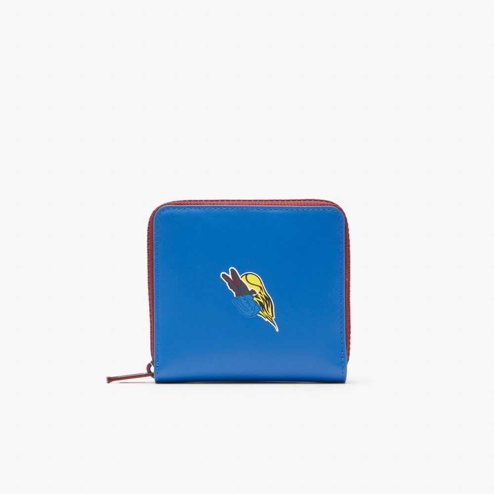 Lacoste Crocodile Badge Zip Wallet Renkli | JQ9412036