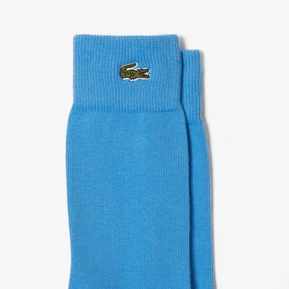 Lacoste Crocodile Pattern Sock Three-Pack Kahverengi Beyaz Yeşil Siyah Mavi | XA0321476