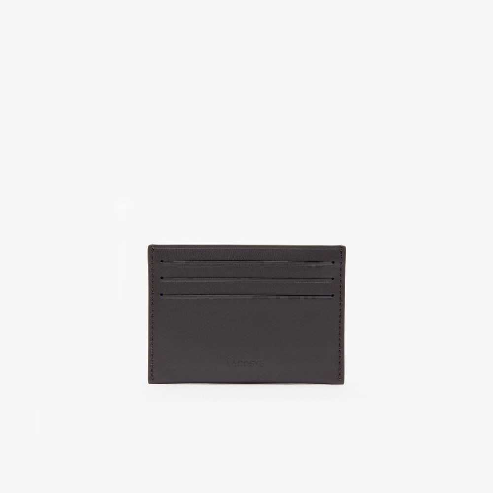 Lacoste Fitzgerald Deri Card Holder Koyu Kahverengi | WB8726109