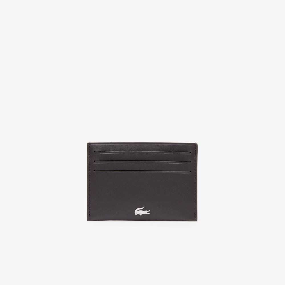 Lacoste Fitzgerald Deri Card Holder Koyu Kahverengi | WB8726109