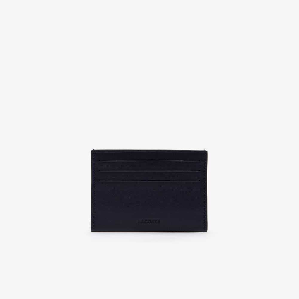 Lacoste Fitzgerald Deri Card Holder Lacivert | RJ3561098