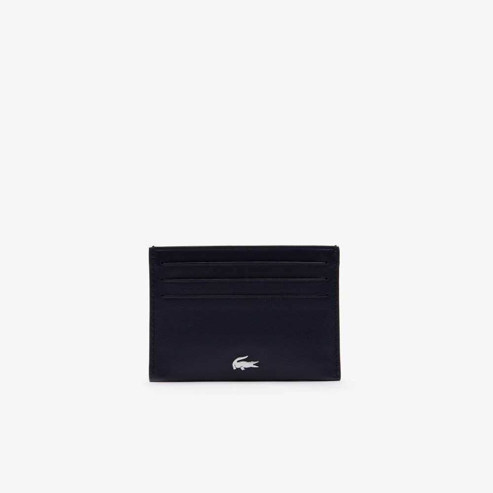 Lacoste Fitzgerald Deri Card Holder Lacivert | RJ3561098