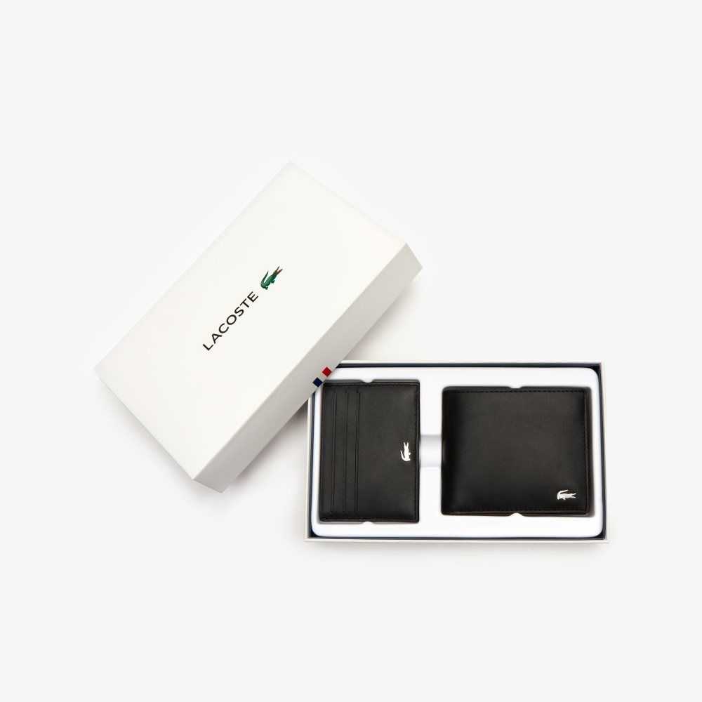 Lacoste Fitzgerald Deri Wallet And Card Holder Set Siyah | PU4156209