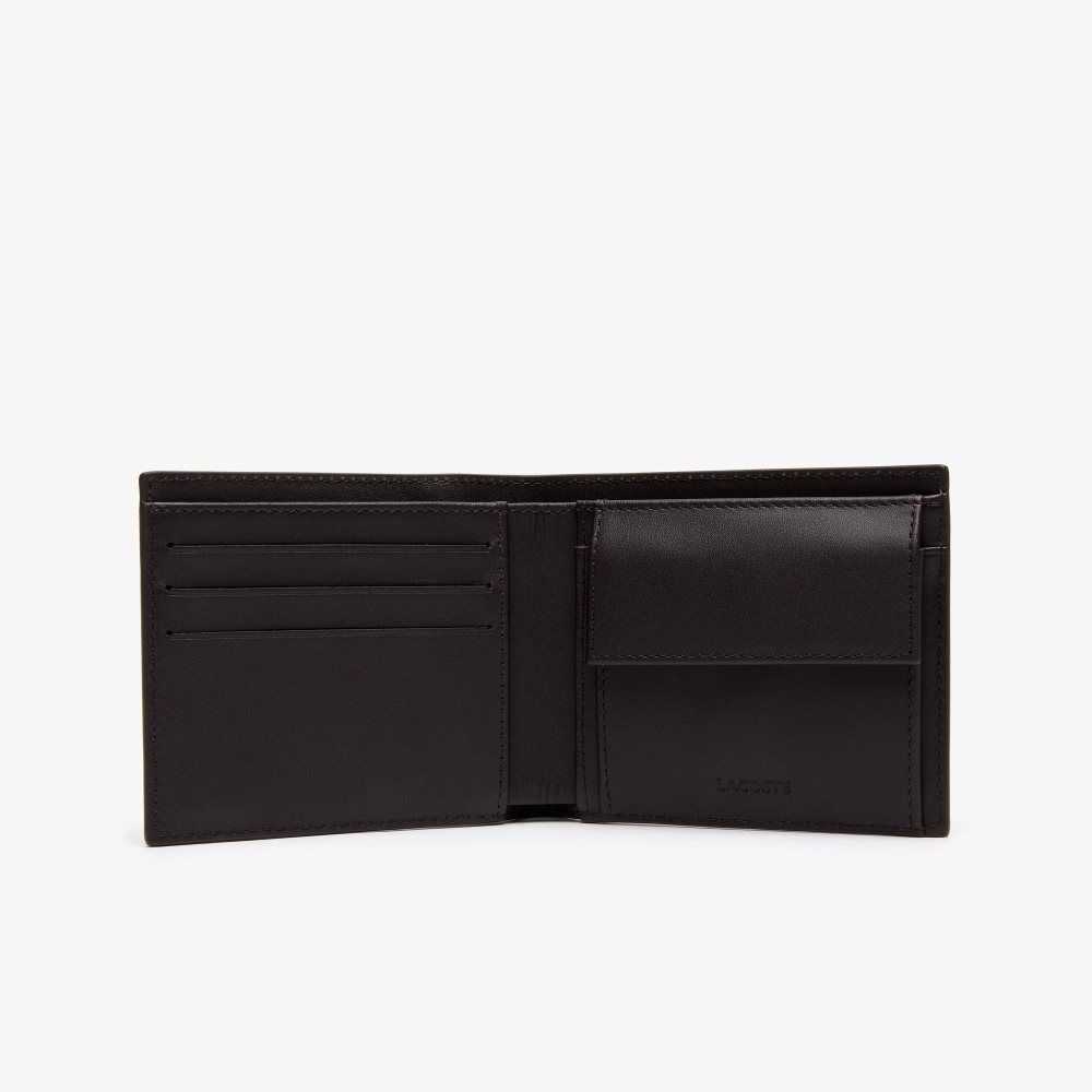 Lacoste Fitzgerald Deri Wallet Koyu Kahverengi | EM8047519