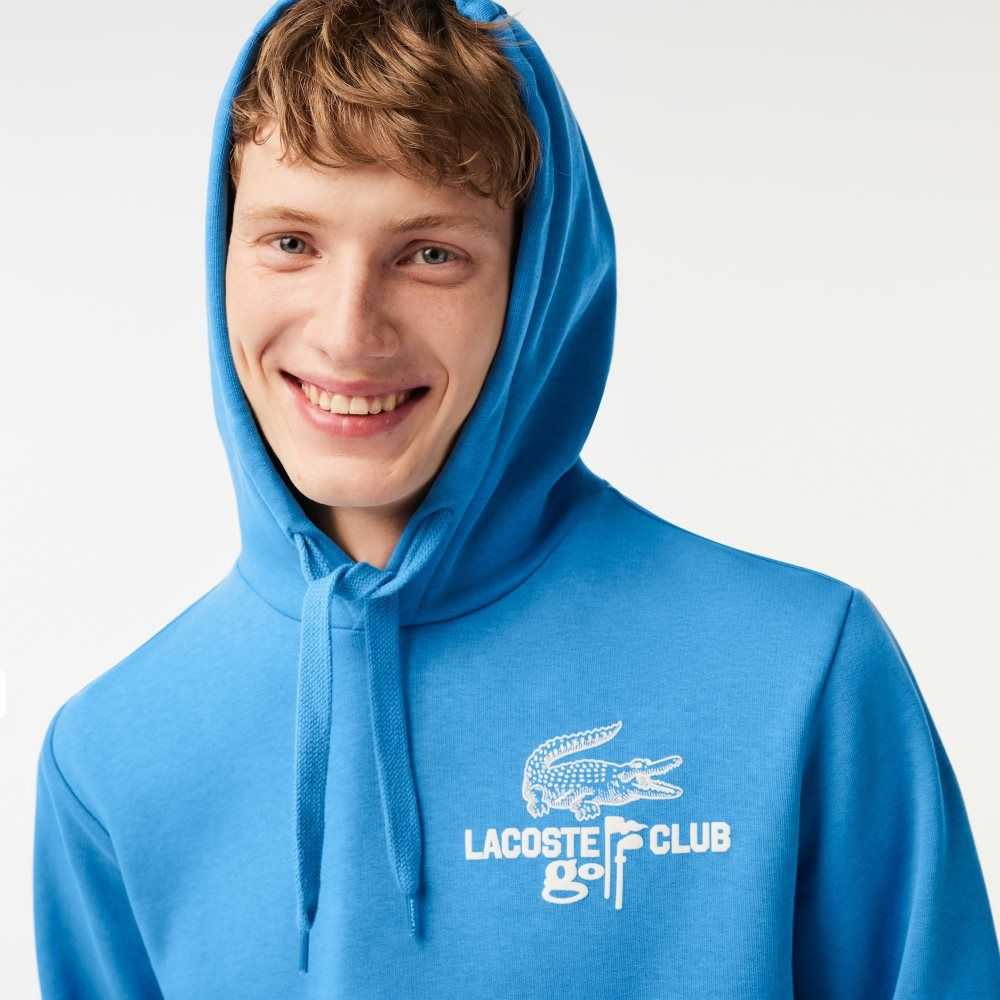 Lacoste Golf Relaxed Fit Hoodie Mavi | BW6187250