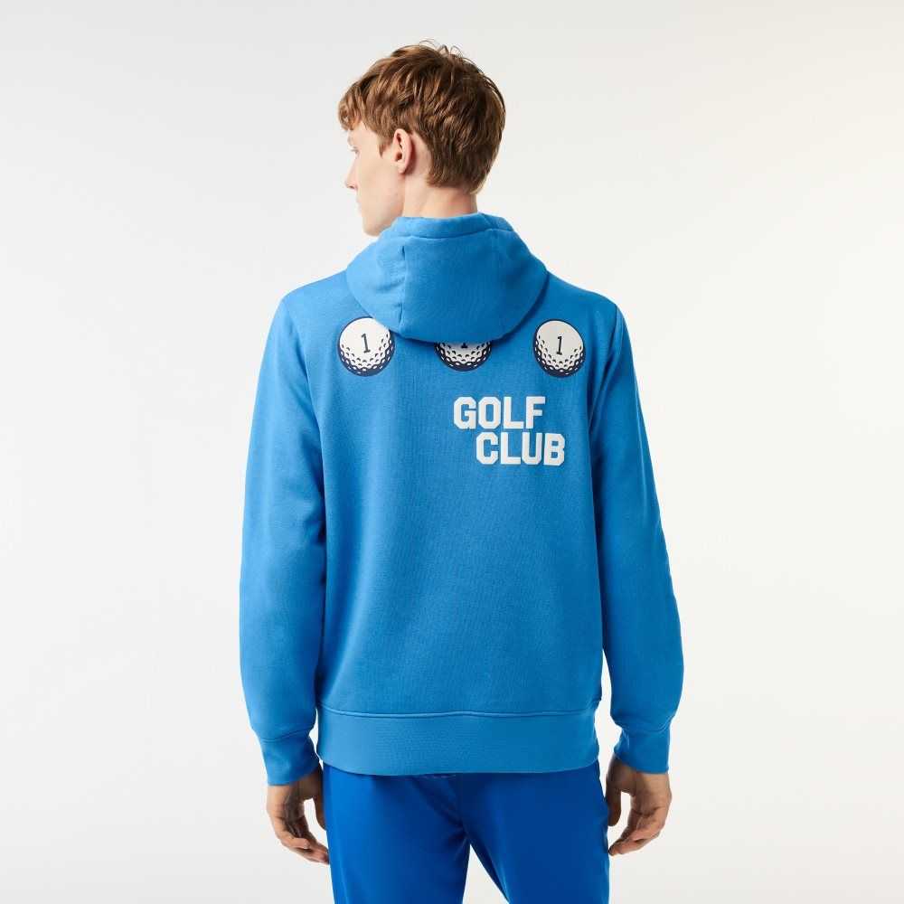 Lacoste Golf Relaxed Fit Hoodie Mavi | BW6187250