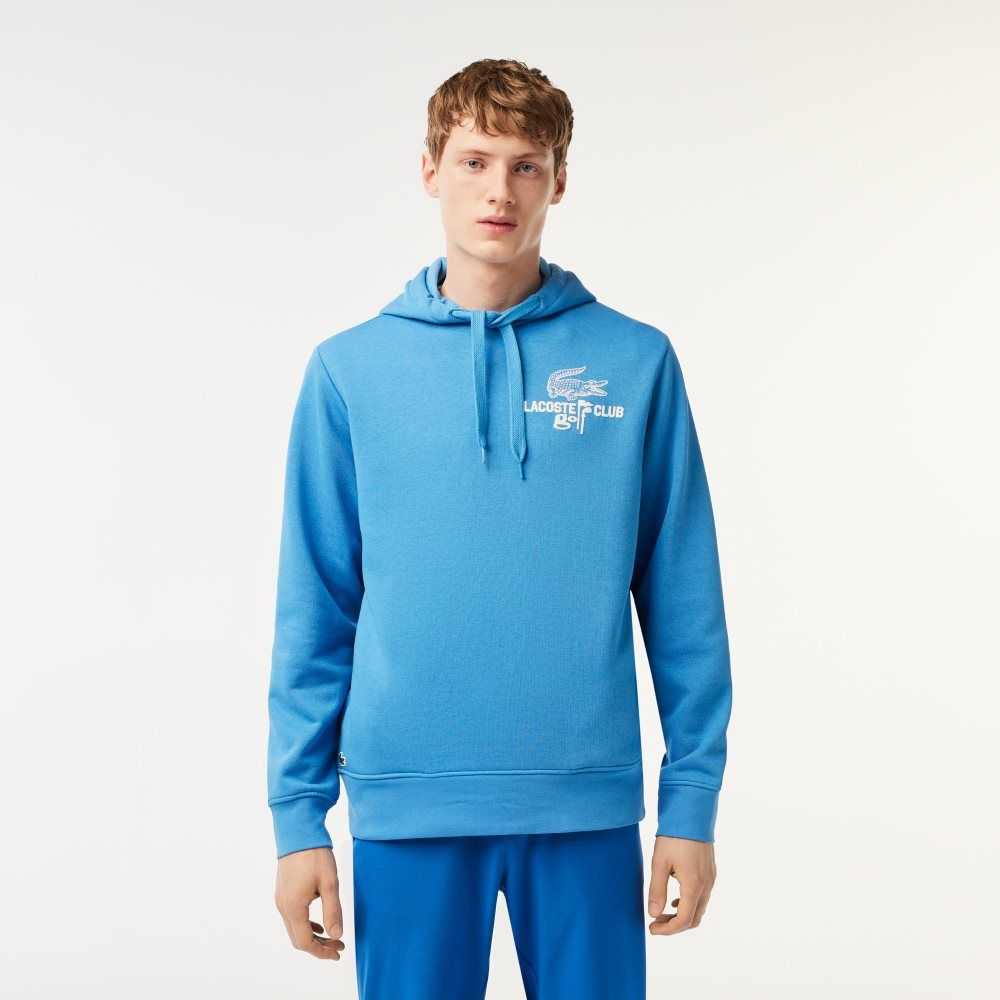 Lacoste Golf Relaxed Fit Hoodie Mavi | BW6187250