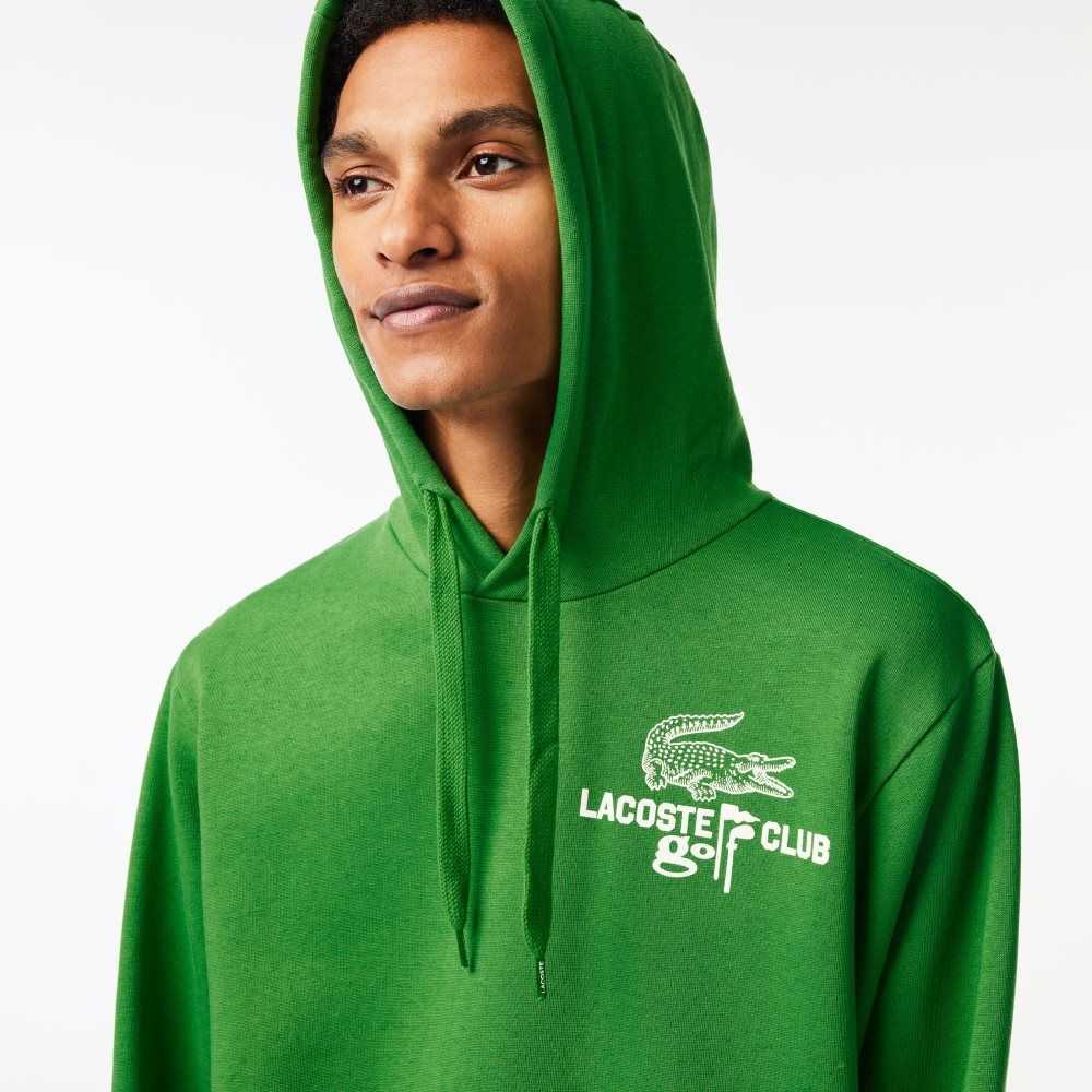 Lacoste Golf Relaxed Fit Hoodie Yeşil | TI2143650