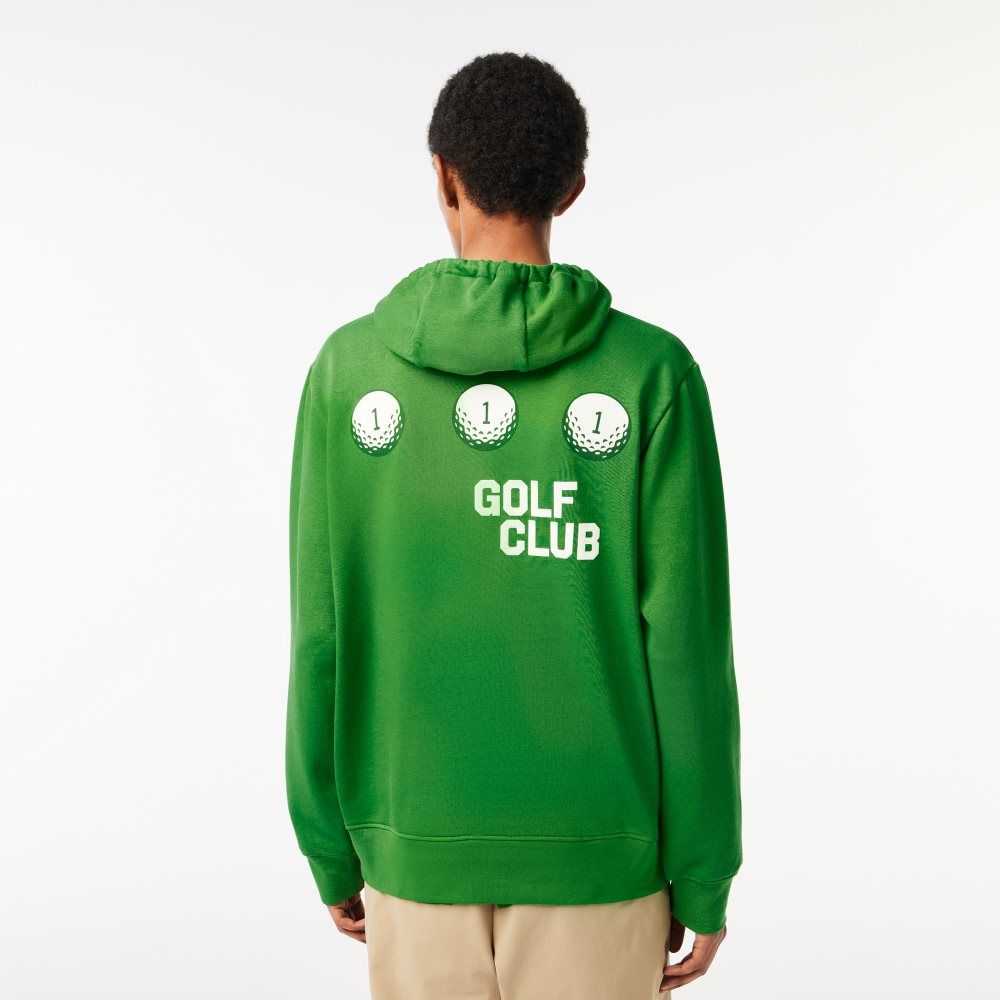 Lacoste Golf Relaxed Fit Hoodie Yeşil | TI2143650