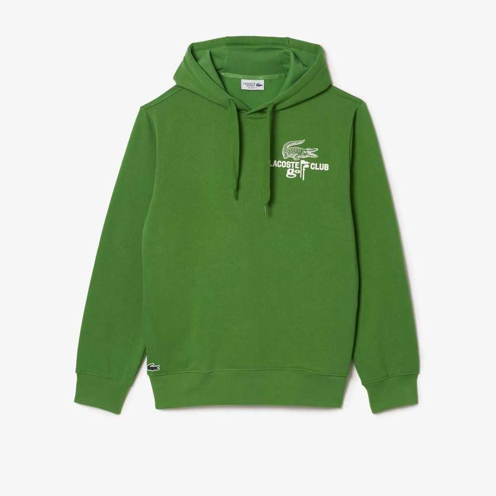 Lacoste Golf Relaxed Fit Hoodie Yeşil | TI2143650