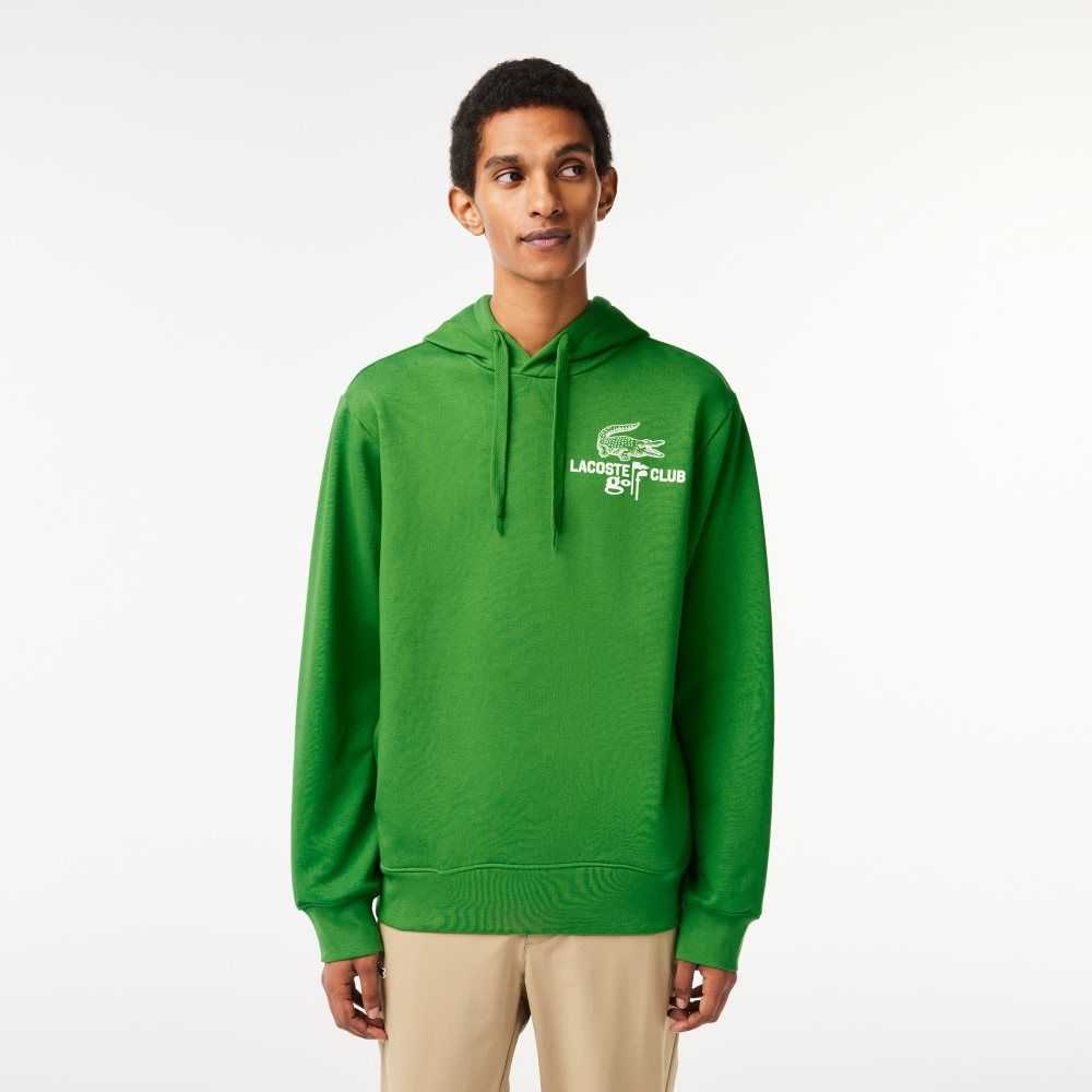 Lacoste Golf Relaxed Fit Hoodie Yeşil | TI2143650