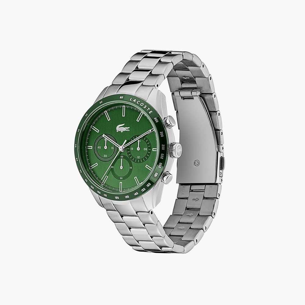 Lacoste Green Stainless Steel Askılı Boston Chrono Gümüş | GQ0276813