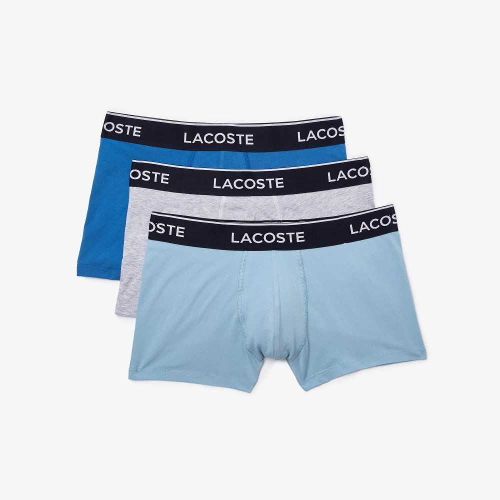 Lacoste Gündelik Boksör Brief 3-Pack Mavi Gri | HQ9250378