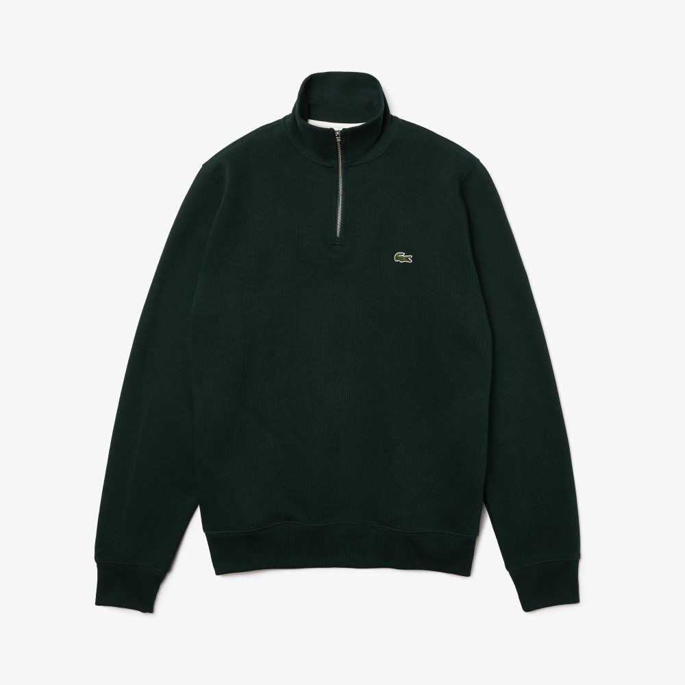 Lacoste Half Zip Pamuklu Yeşil | OK0784561