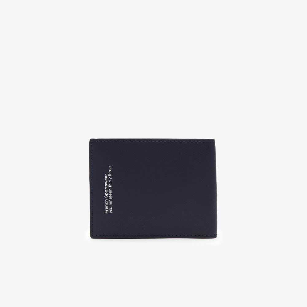 Lacoste Interior Card Slot Foldable Wallet Lacivert | QT7258049