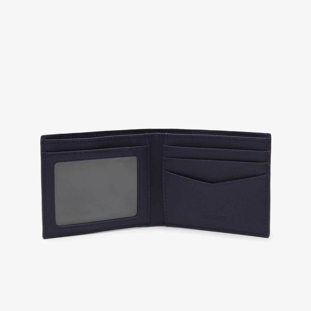 Lacoste Interior Card Slot Foldable Wallet Lacivert | QT7258049