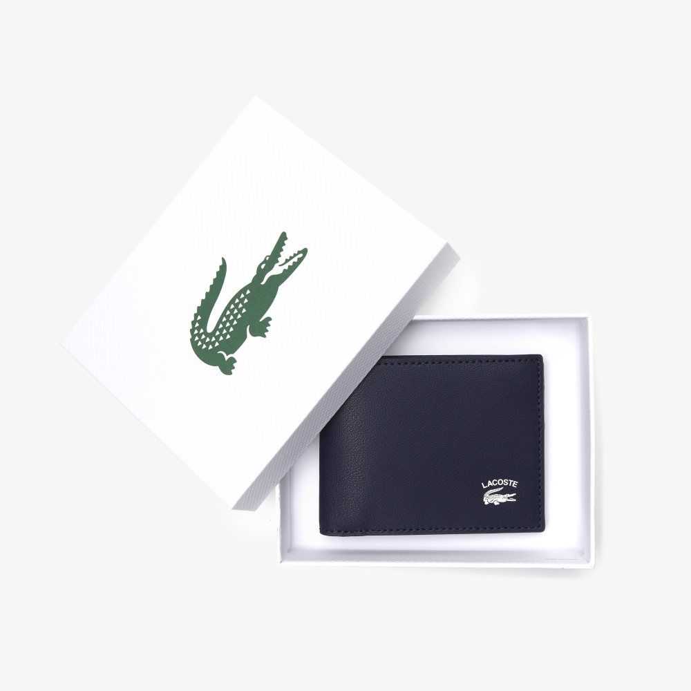 Lacoste Interior Card Slot Foldable Wallet Lacivert | QT7258049