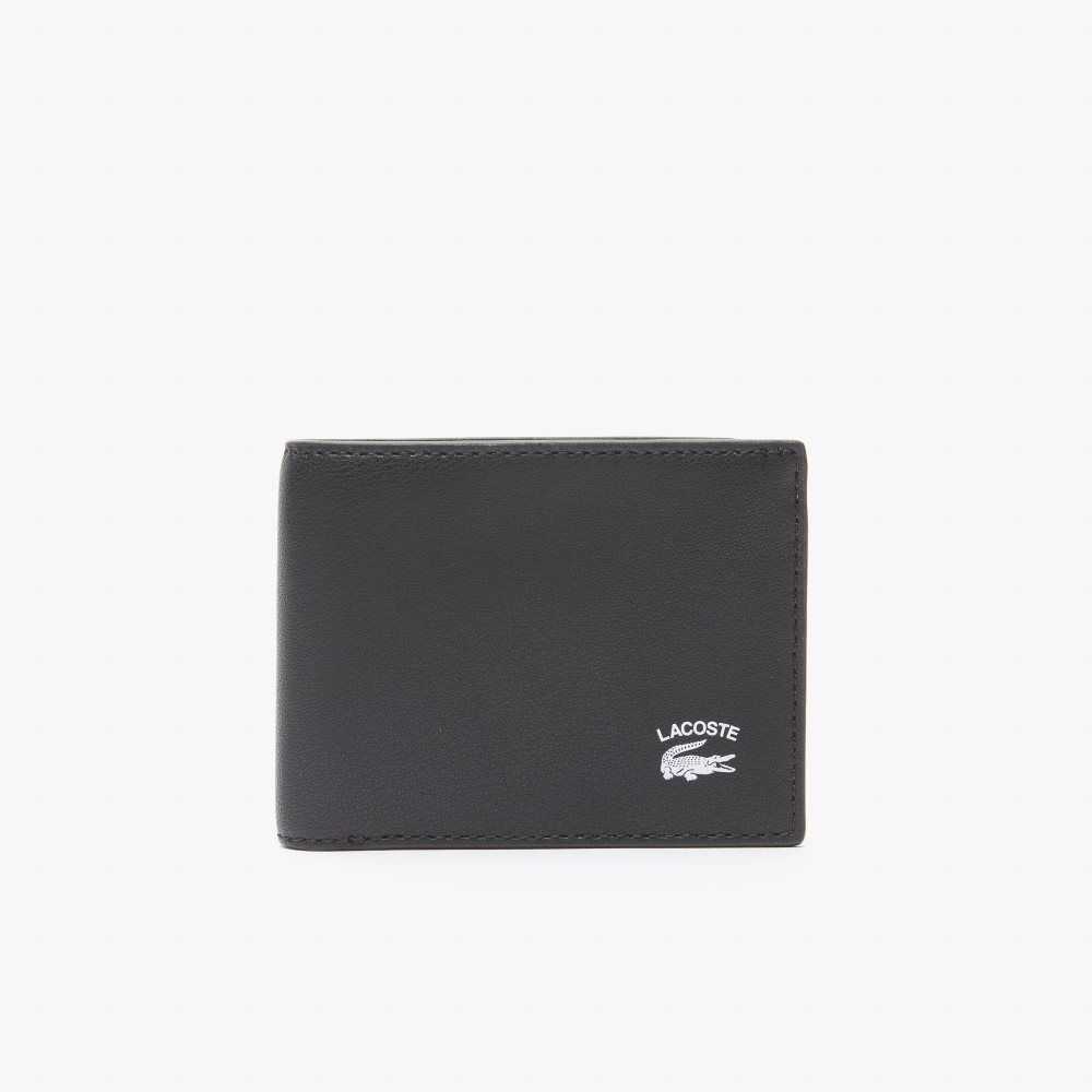 Lacoste Interior Card Slot Foldable Wallet Siyah | XJ9817643