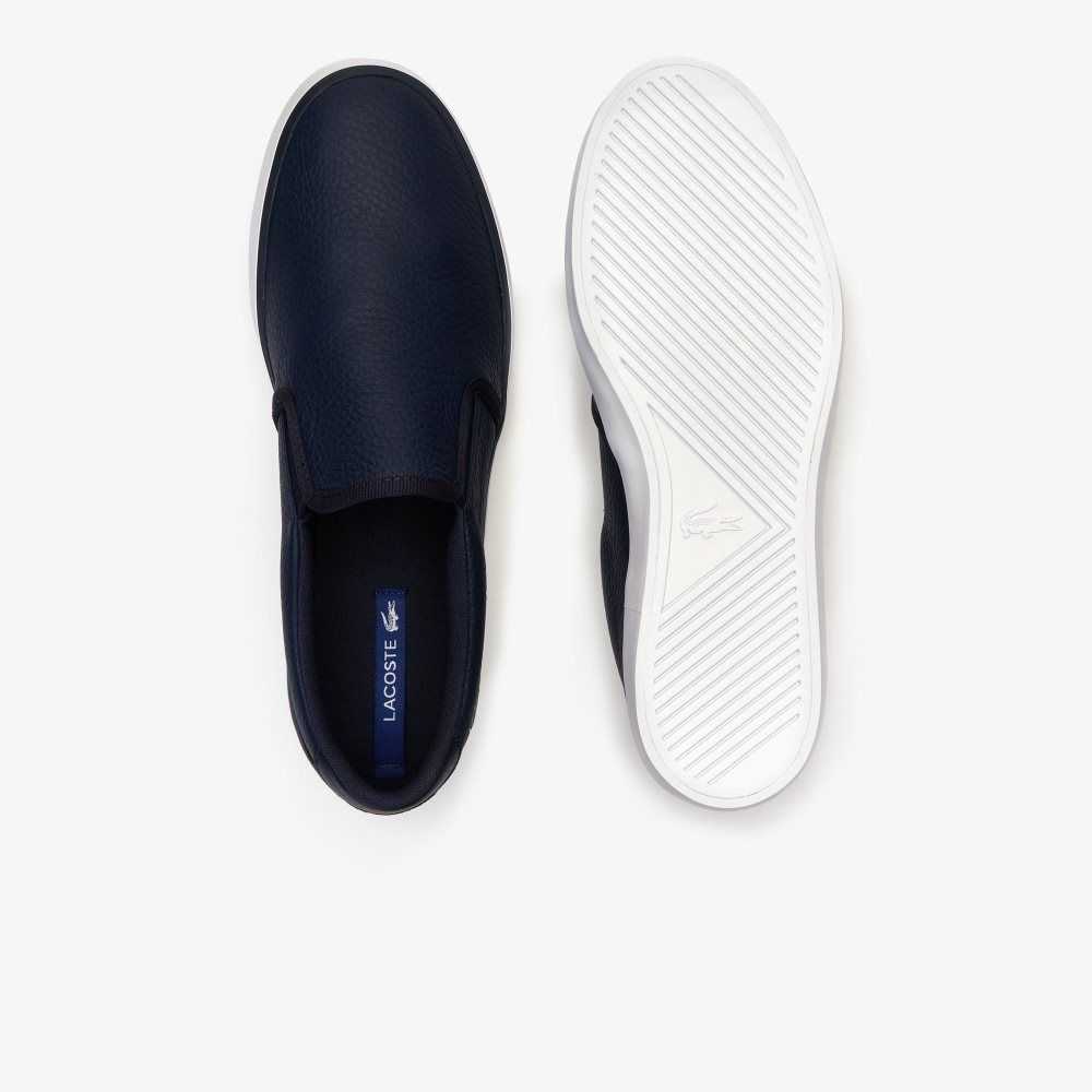 Lacoste Jouer Deri Slip-On Mavi Beyaz | SE1352867