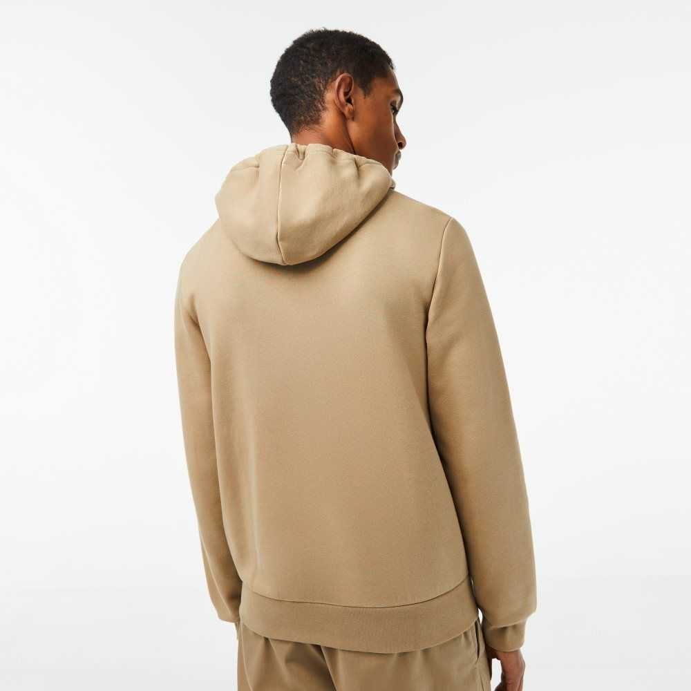 Lacoste Kangaroo Pocket Fleece Zipped Bej Rengi | MH1983425