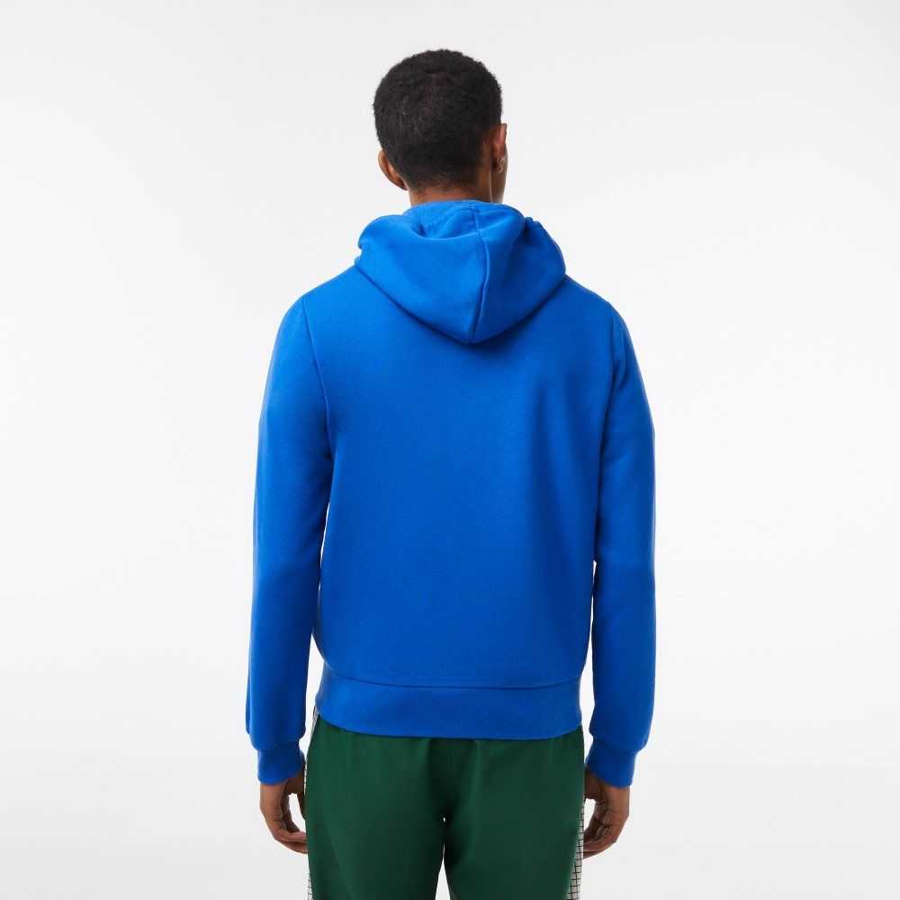 Lacoste Kangaroo Pocket Fleece Zipped Mavi | YK9548260