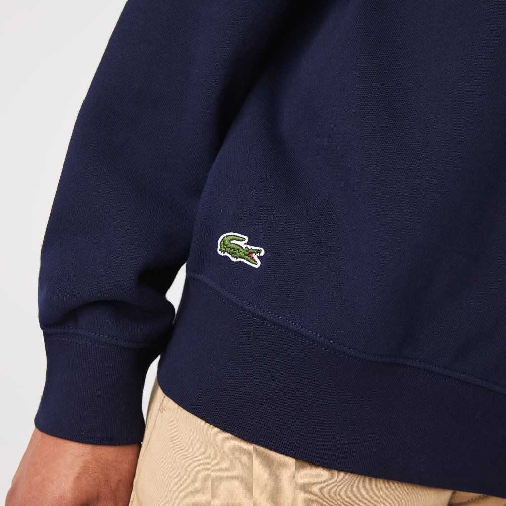 Lacoste Klasik Fit Solid Kukuletalı Lacivert Mavi | JR9368415