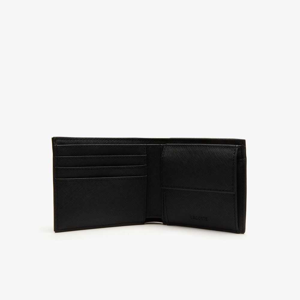 Lacoste Klasik Petit Pique Three Card Wallet Siyah | VU5801237