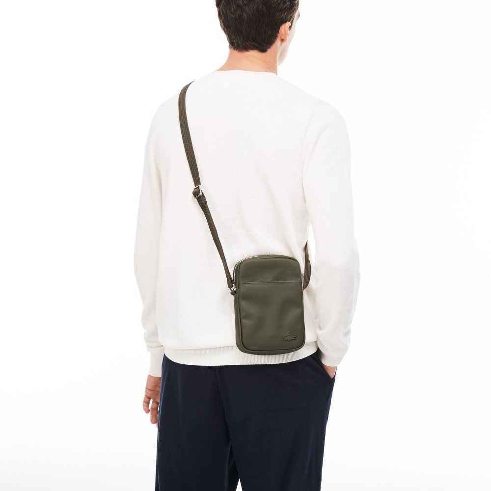 Lacoste Klasik Petit Pique Vertical Zip Siyah | AB4851320