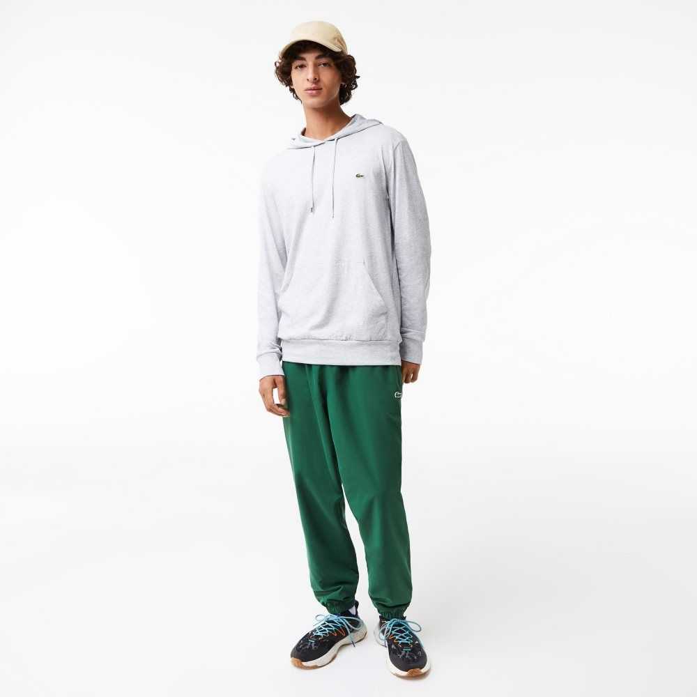 Lacoste Kukuletalı Pamuklu Jersey Sweatshirt Gri | AF6172304