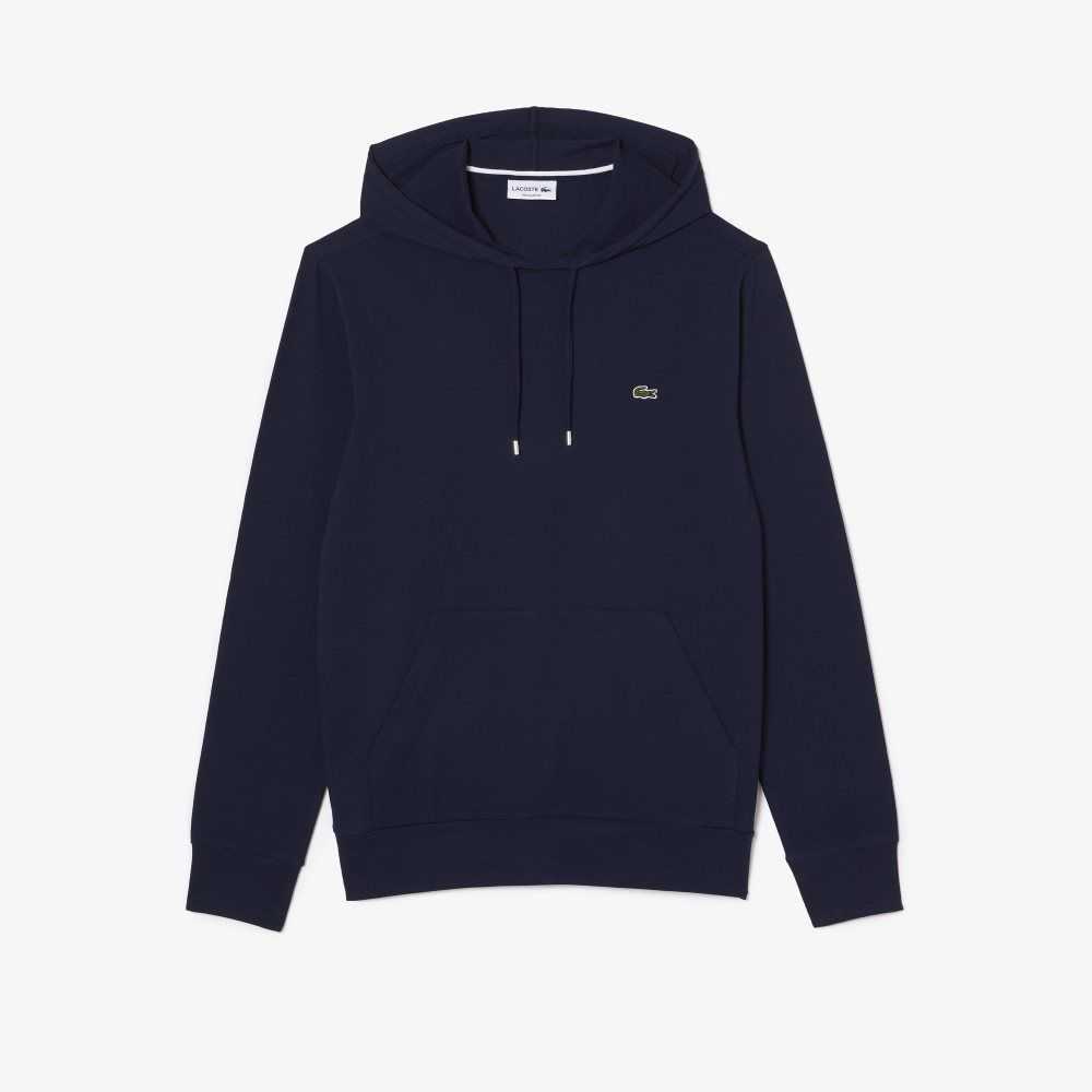 Lacoste Kukuletalı Pamuklu Jersey Sweatshirt Lacivert Mavi | NH0148923