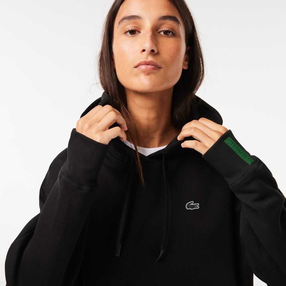 Lacoste Kukuletalı Sweatshirt Siyah | YT5067492