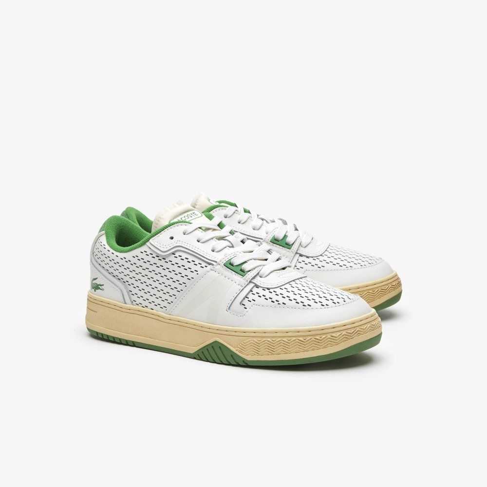 Lacoste L001 Deri Heel Pop Beyaz Yeşil | MH7892516