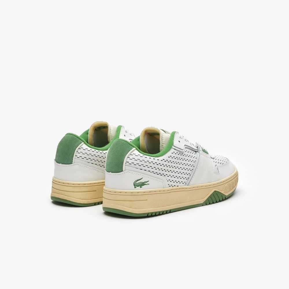 Lacoste L001 Deri Heel Pop Beyaz Yeşil | MH7892516