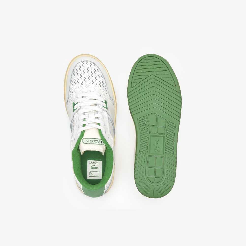 Lacoste L001 Deri Heel Pop Beyaz Yeşil | MH7892516