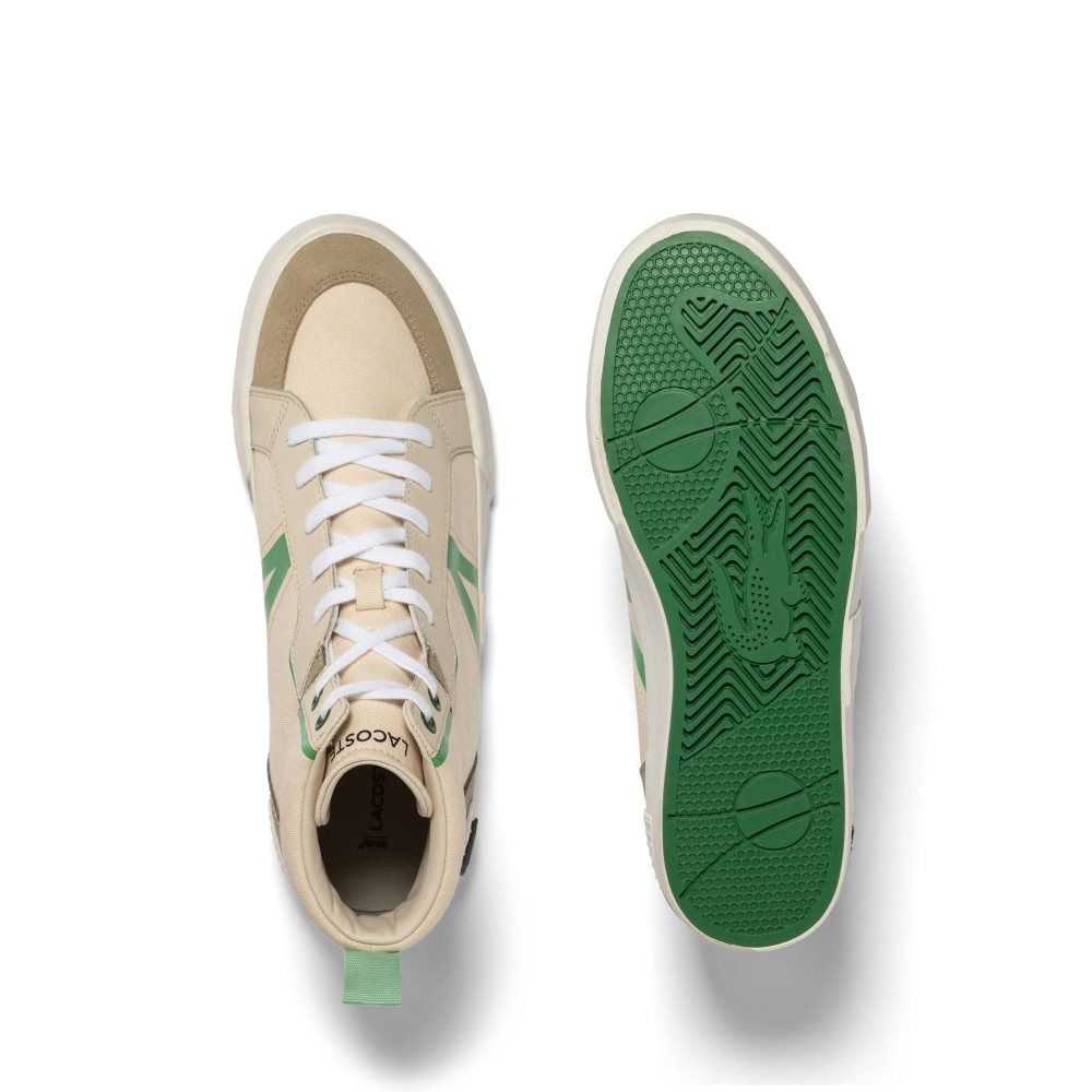 Lacoste L004 Mid Cut Kahverengi Yeşil | GR4520637