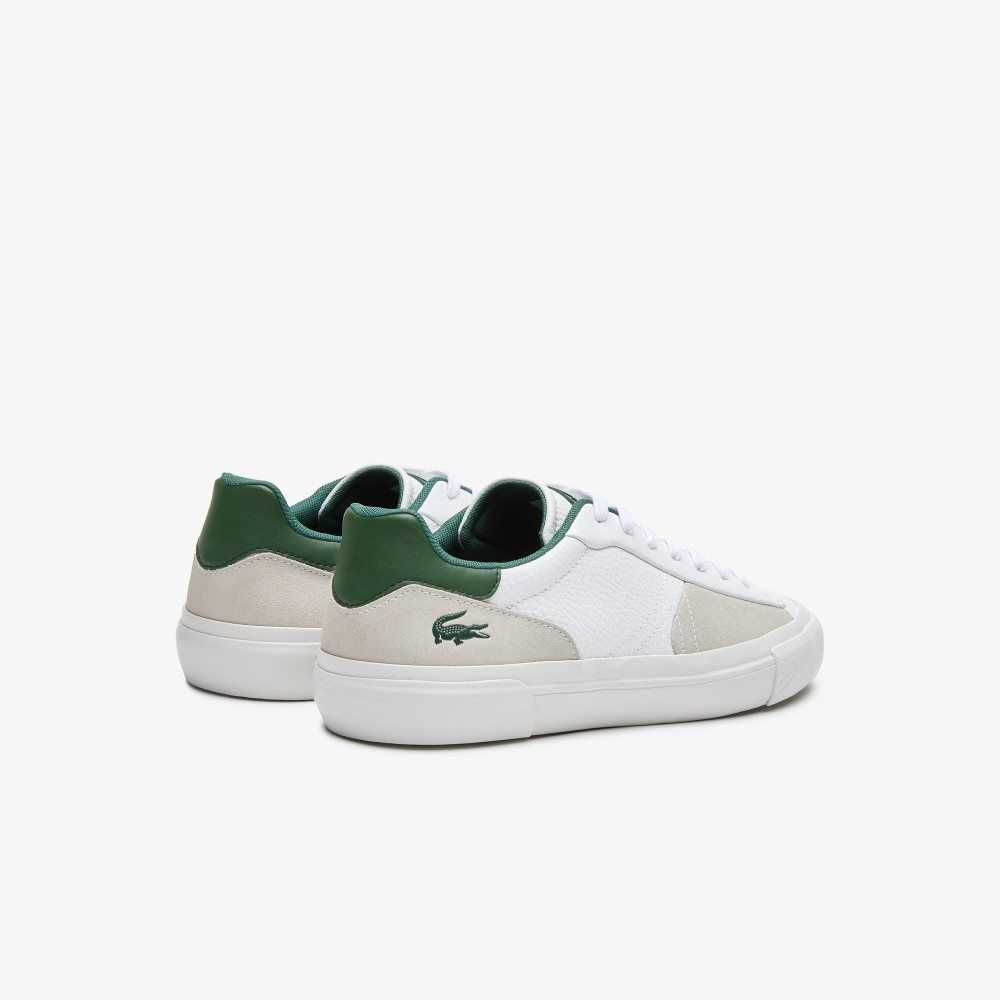 Lacoste L006 Deri Beyaz Koyu Yeşil | JH0287915