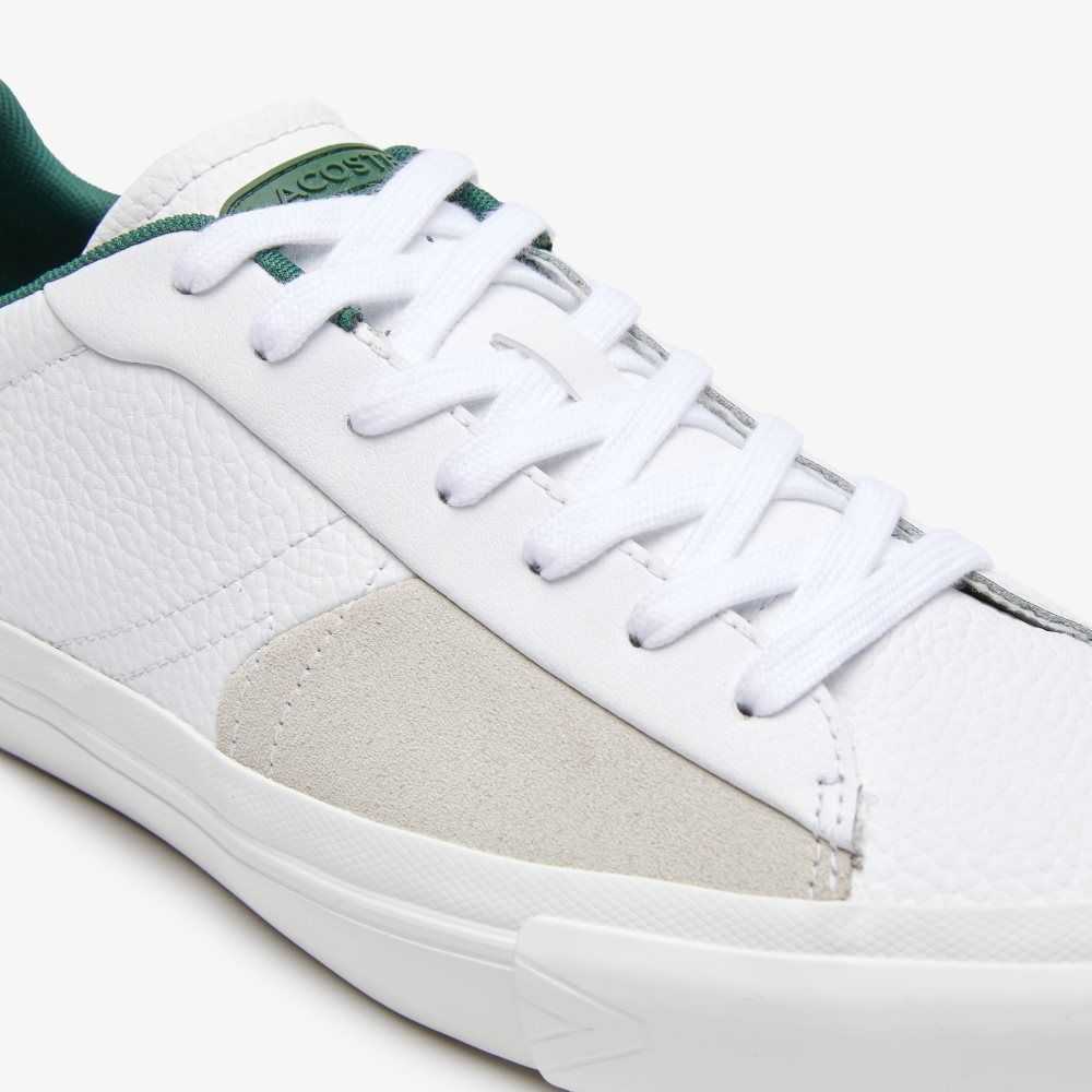 Lacoste L006 Deri Beyaz Koyu Yeşil | JH0287915