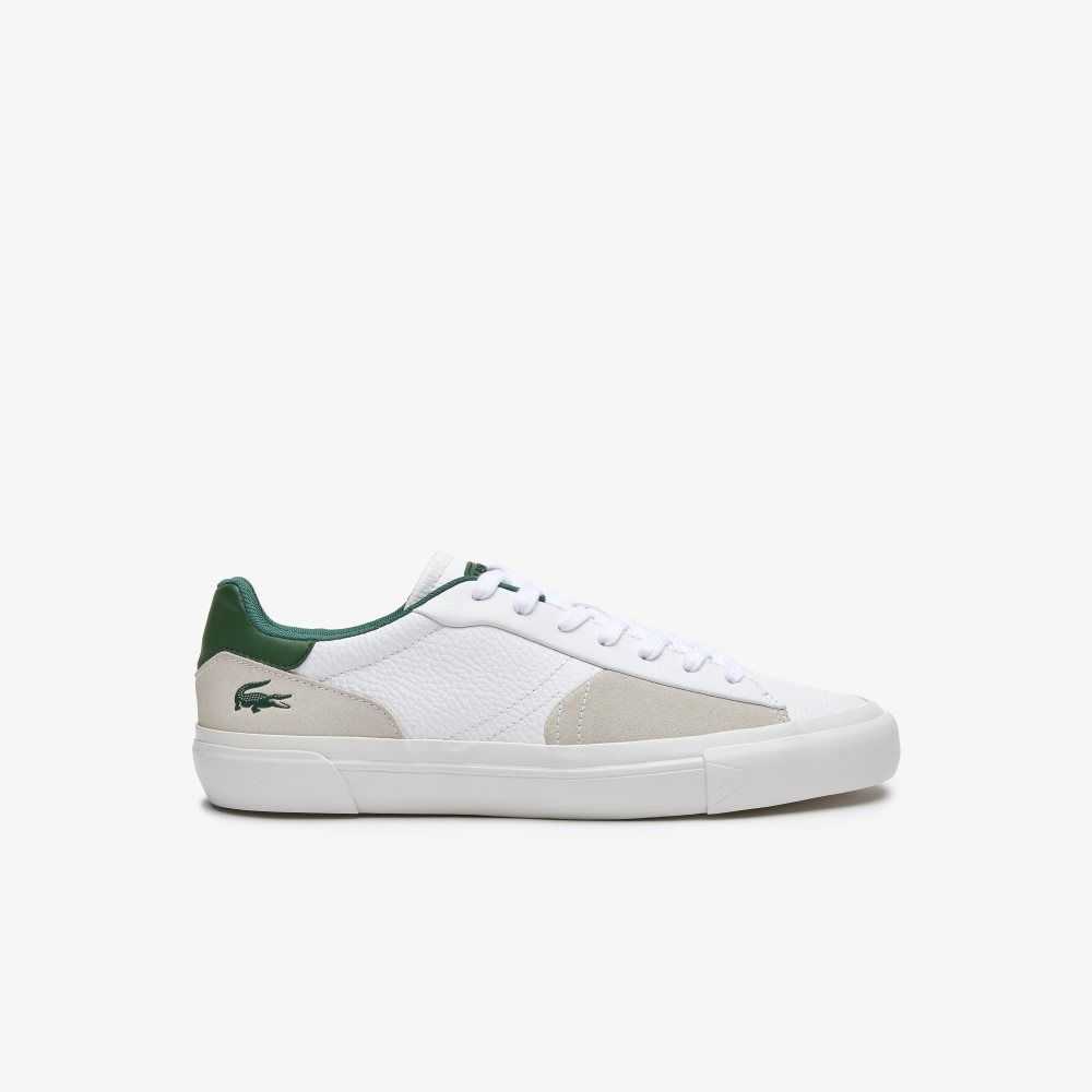 Lacoste L006 Deri Beyaz Koyu Yeşil | JH0287915