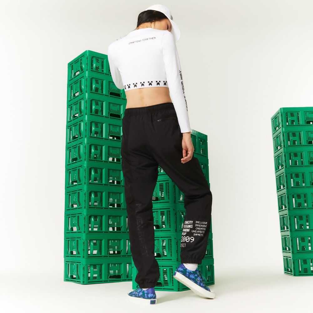 Lacoste LIVE x Minecraft Naylon Trackpants Siyah | VD3102986